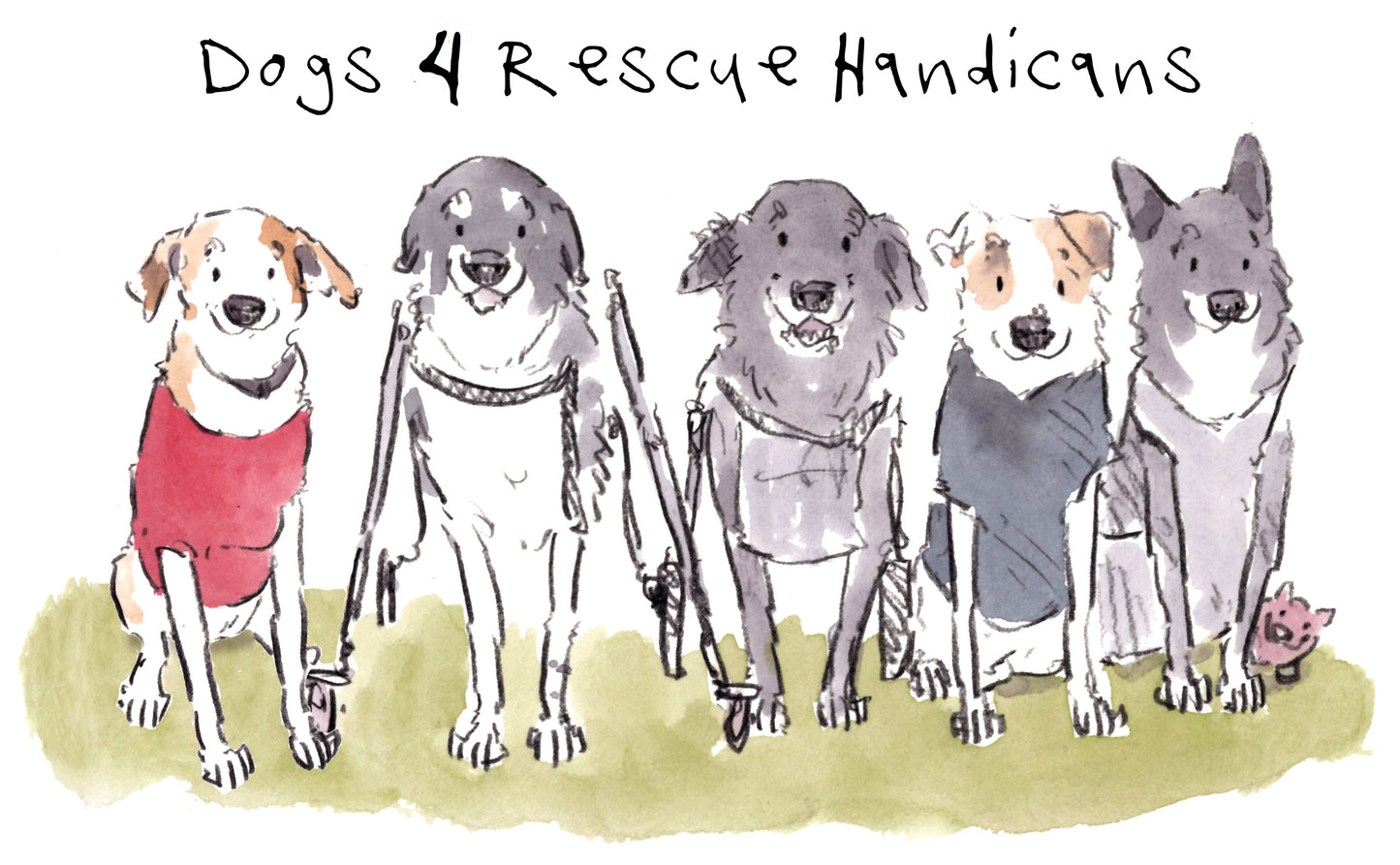 Dogs 4 Rescue Handicans Mug - 380ml